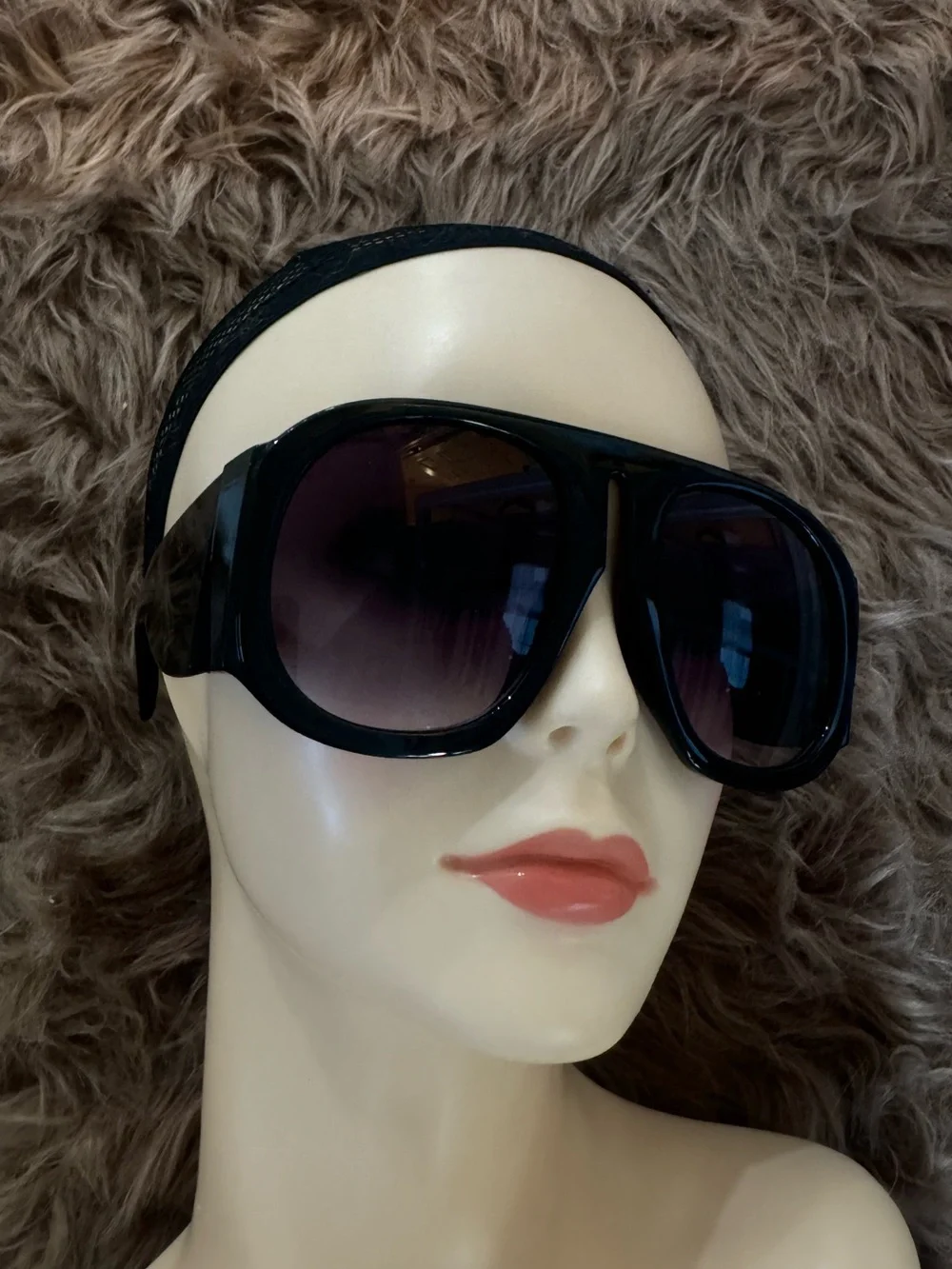Futuristic aviator sunglasses